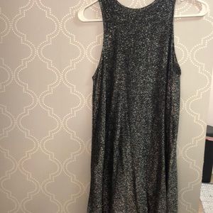 NEW WITH TAGS silver glitter dress